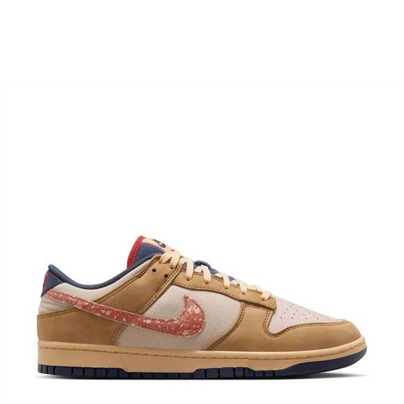 NEW NIKE men's dunk low retro se sketch and exploration shoe in wheat/burnt sunr - Picture 1 of 5